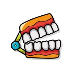 teeth color doodle