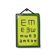 Eye chart color doodle