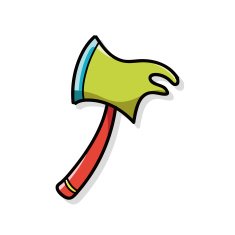 axe color doodle
