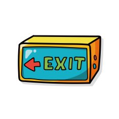 exit color doodle
