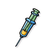 Syringes color doodle N3