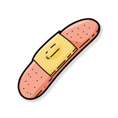 bandage color doodle N2