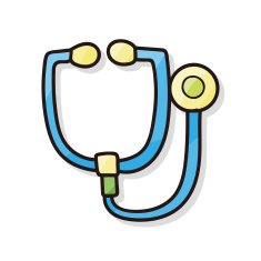 Stethoscope color doodle N3