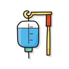 medical drip color doodle N5