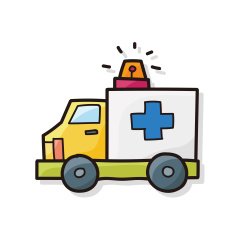 ambulance color doodle N2