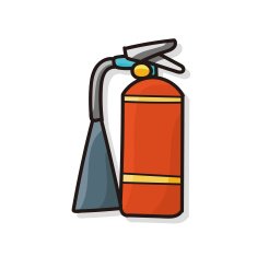 Fire extinguisher color doodle N3