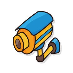 camera color doodle