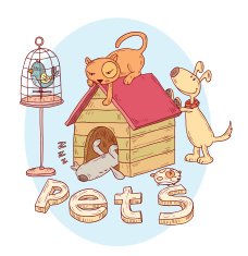 Pet icons doodle vector illustration N4