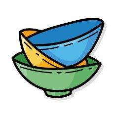 bowl color doodle