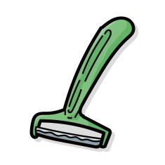 Plane iron color doodle