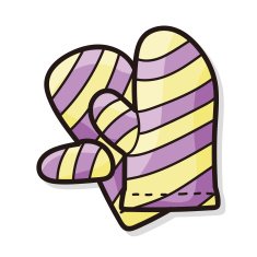 baking glove color doodle N2