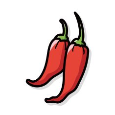 vegetable Chili color doodle N3