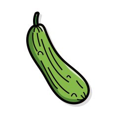 vegetable Loofah color doodle