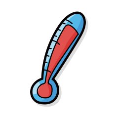 Thermometer color doodle N4