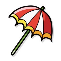 umbrella color doodle N2