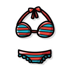 Swimsuit color doodle