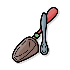 Shovel color doodle