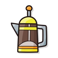 coffee kettle maker color doodle N9