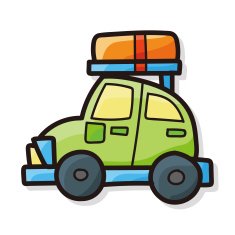 travel car color doodle
