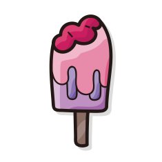ice stick color doodle N4