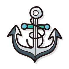 Anchor color doodle