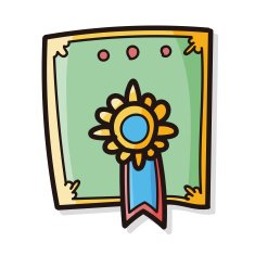 Certificate color doodle