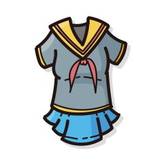 uniform color doodle
