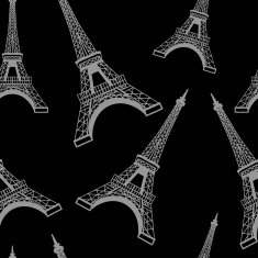 Seamless eiffel tower background pattern N4