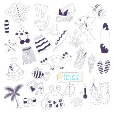 beach doodles N3