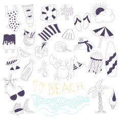 beach doodles N4
