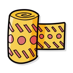 Safety line color doodle