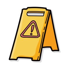 Safety barriers color doodle