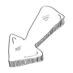 Simple doodle of an arrow N8