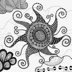 Art Sun Hand drawn art mandala