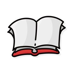 reading book color doodle