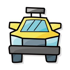 Taxi color doodle