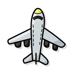 airplane color doodle