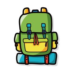 backpack color doodle