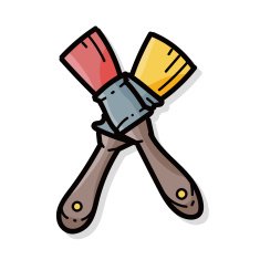 paintbrush color doodle