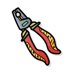 Pliers color doodle N2