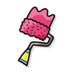 paintbrush color doodle N6
