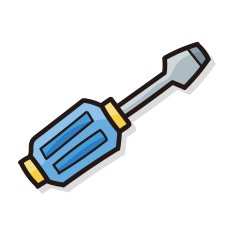 Screwdrivers color doodle N3