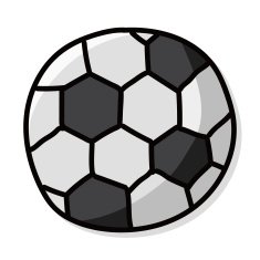 soccer color doodle