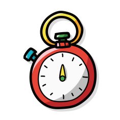 stopwatch color doodle