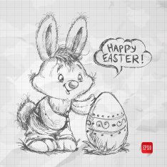 Easter Bunny With Egg N3