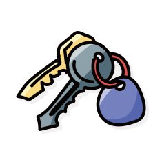 door key color doodle N2