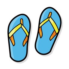 flip flop color doodle N2