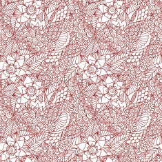 Mehndi henna design seamless pattern N4