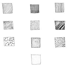Vintage photo old style frame doodle illustration set