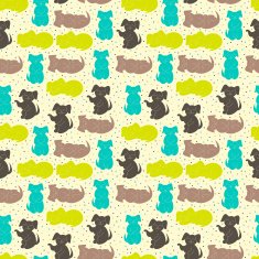 Seamless pattern with dogs N3
